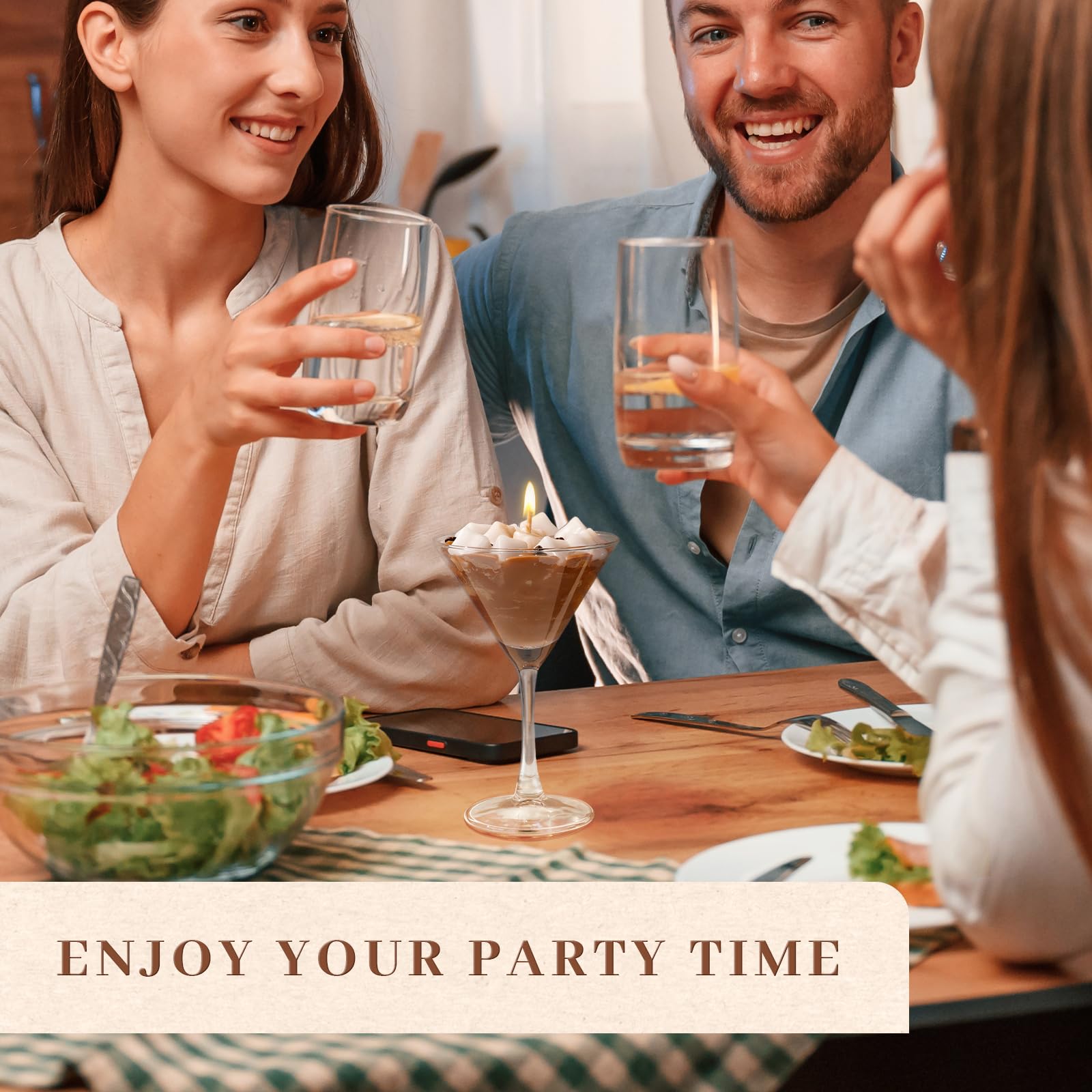 Chocolate Espresso Martini Candle â€?Scented Soy Wax Candle with Coffee & Cocoa Aromas, Long-Lasting 40H Burn Time