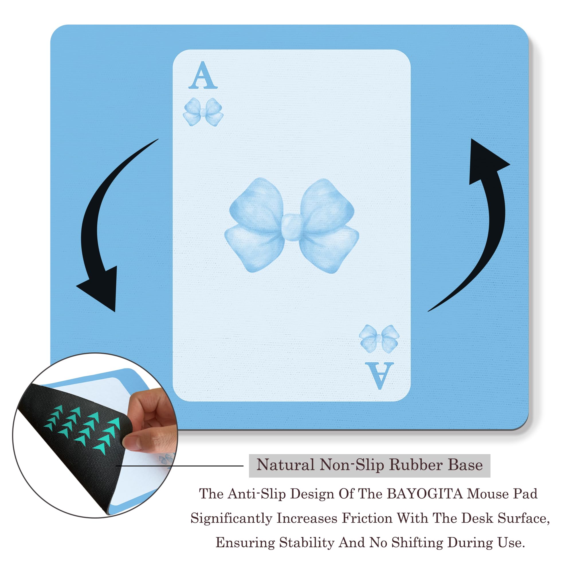 Coquette Mouse Pad, 9.5x8 Inches