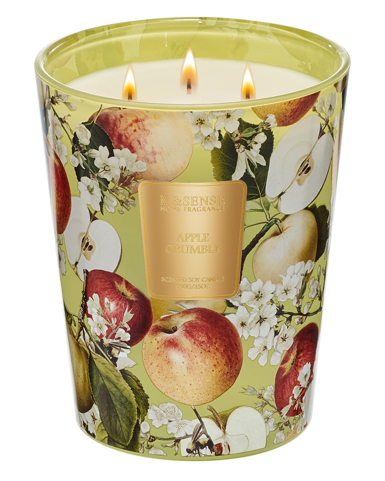 Large Soy Scented Candles, Non Toxic Natural Spring Candles 35oz 150 Hours Long Lasting Slow Burning