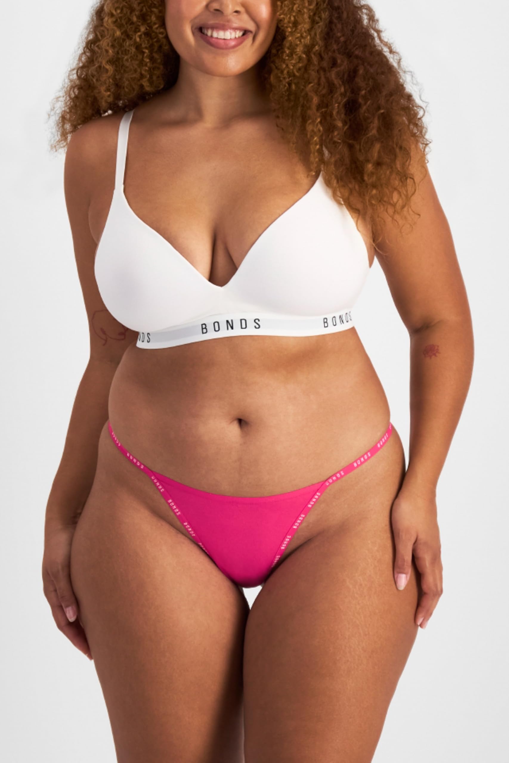 String Thong Underwear in Cotton-Rich Blend for Women, 3-Pack