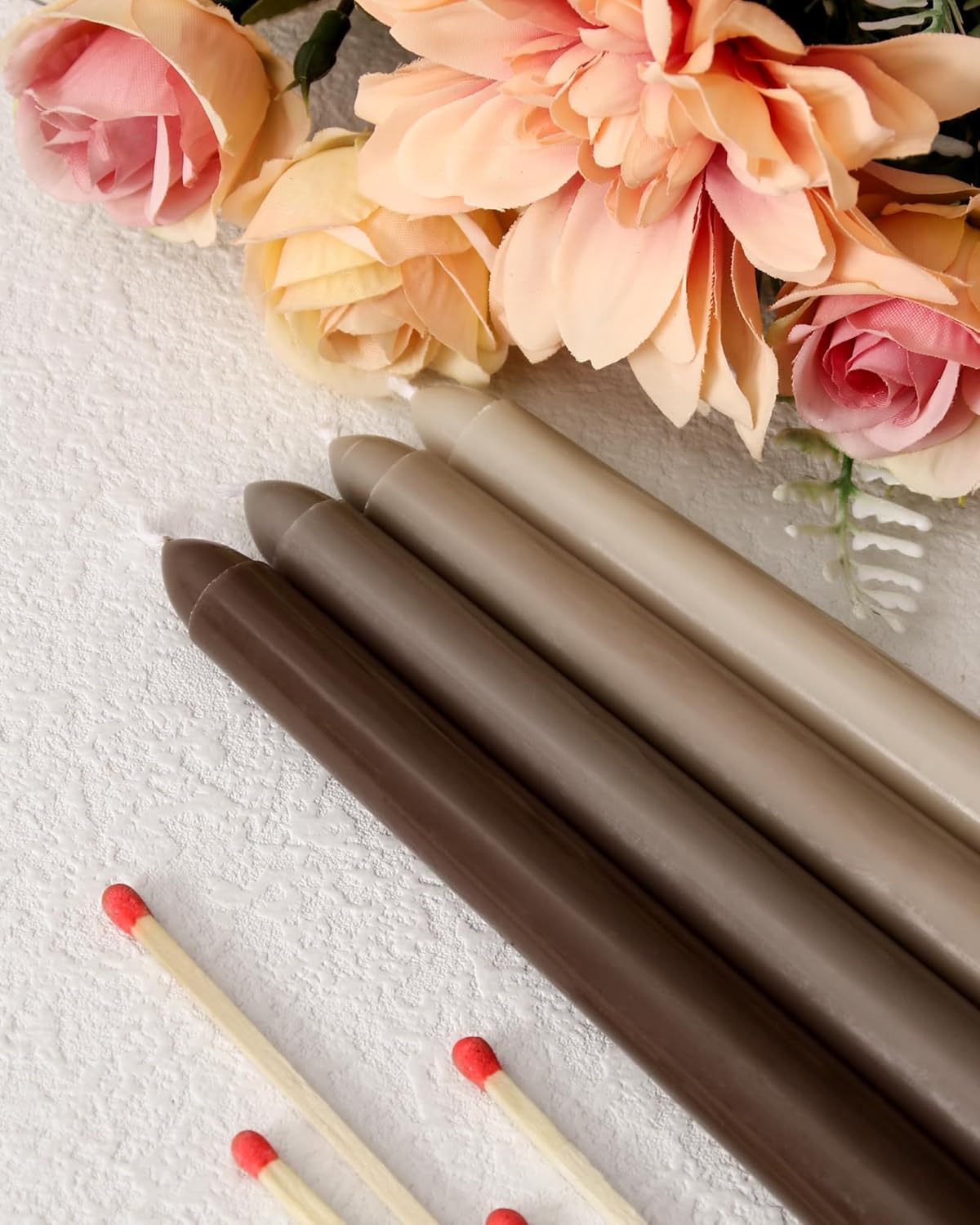 Taper Candles Unscented Smokeless Long Tall Tapered Candle for Candlesticks SticksHome Decor Dinner