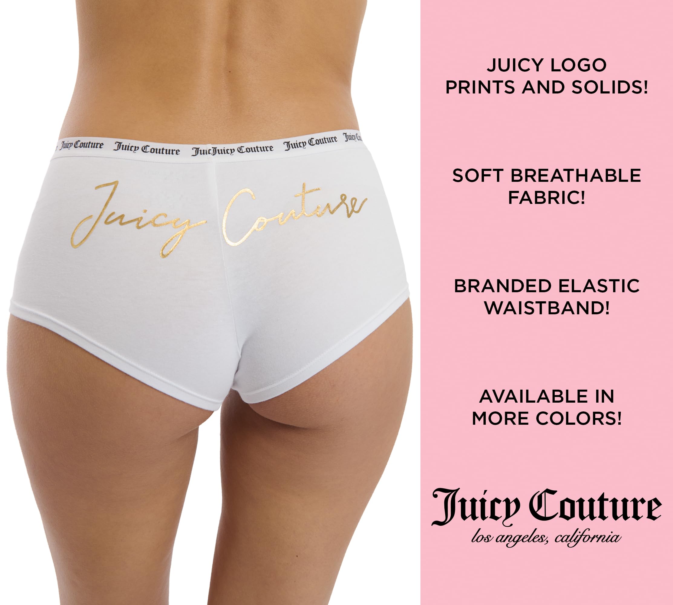 Juicy Couture Women's Cotton Underwear Set 5 Pack