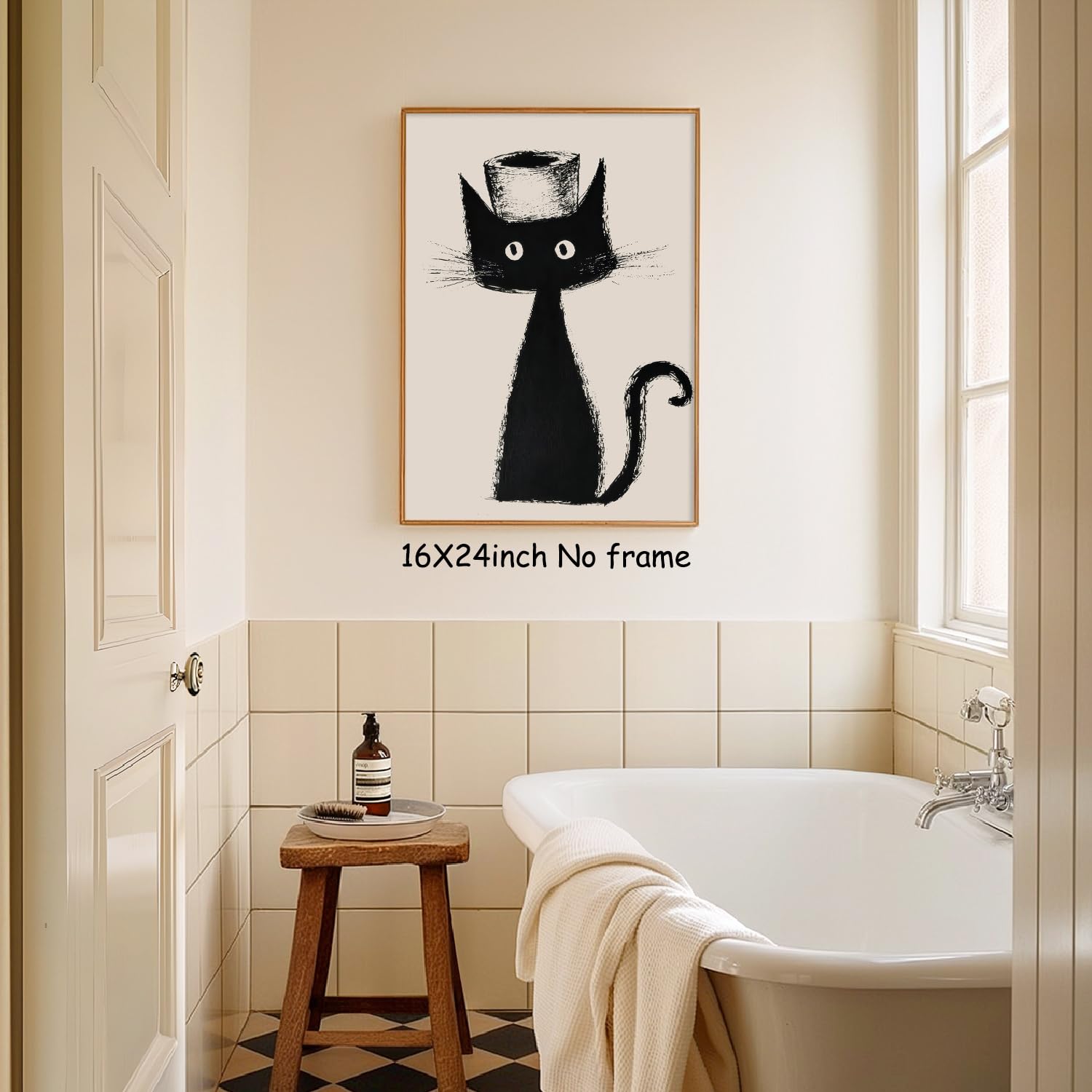 Wall Aesthetic Art - Animal Pictures Wall Decor Trendy Animal Art 16x24in Unframed