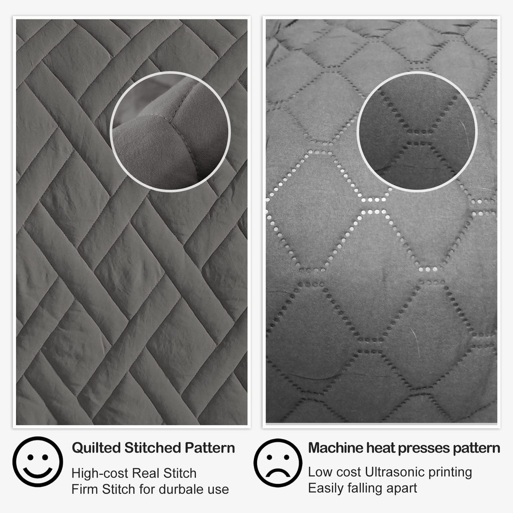 Quilt Size Lightweight Quilt for Summer Ultra-Soft Microfiber Modern Style Quilted Clouds Pattern Bedspread Quit Set 3 Pieces(1 Quilt and 2 Pillow Shams)