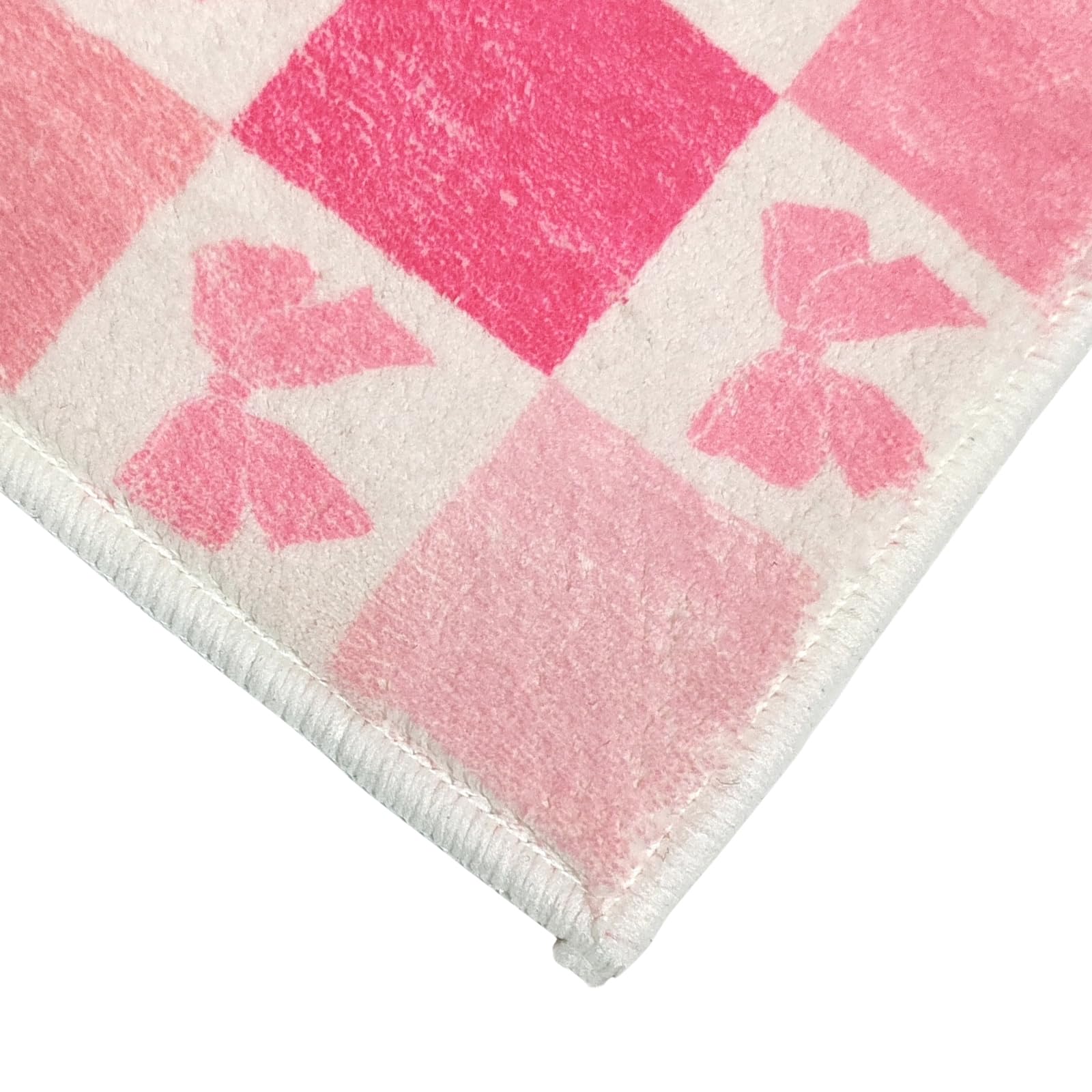 Long Bathroom Rug, Cute Coquette Absorbent Non Slip Bathroom Mat Soft Plush Washable, Decor for Bedroom Hallway Kitchen 16"×48"