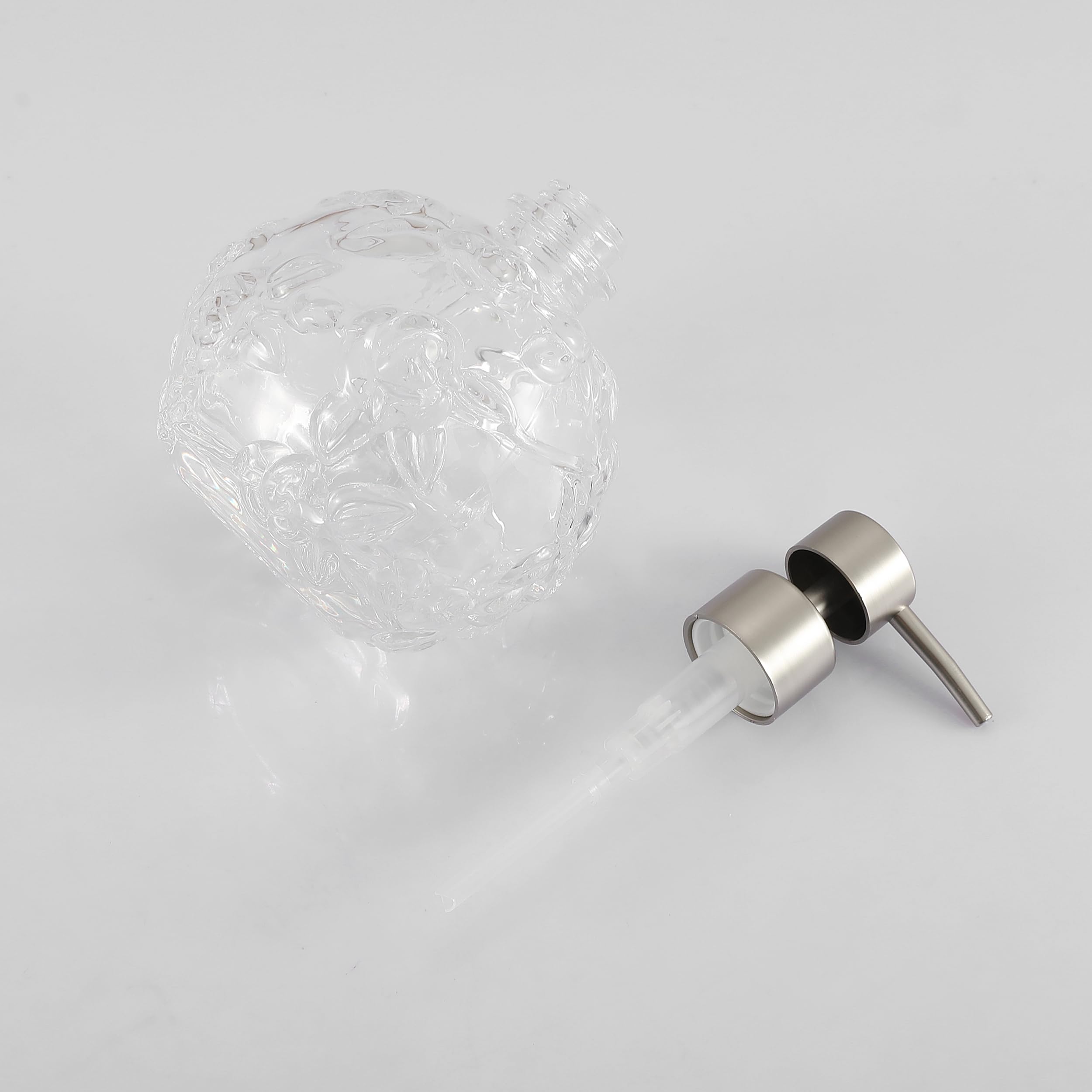 Glass Soap Pump Dispenser, Refillable Soap Dispenser