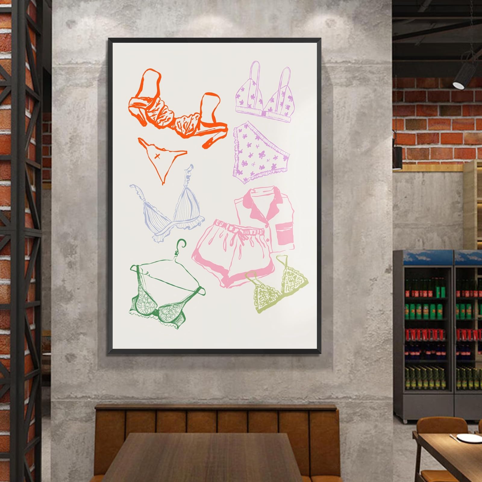 Ocean Inspired Aesthetic Print Coquette Wall Art Fun and Cute Decor