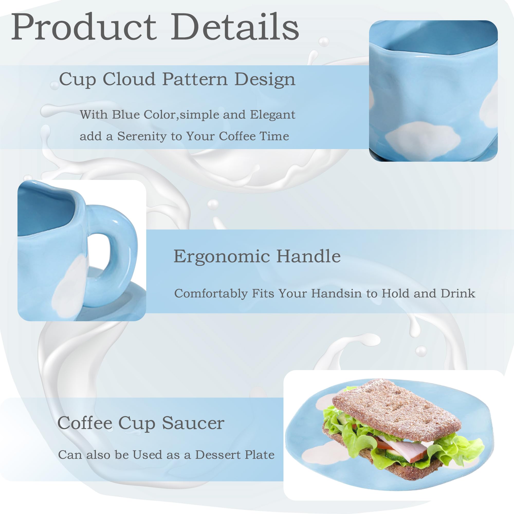 Coquette Bow Coffee Mug Personalized Set with Saucer Mug Porcelain Coffee Tea Cup 12oz