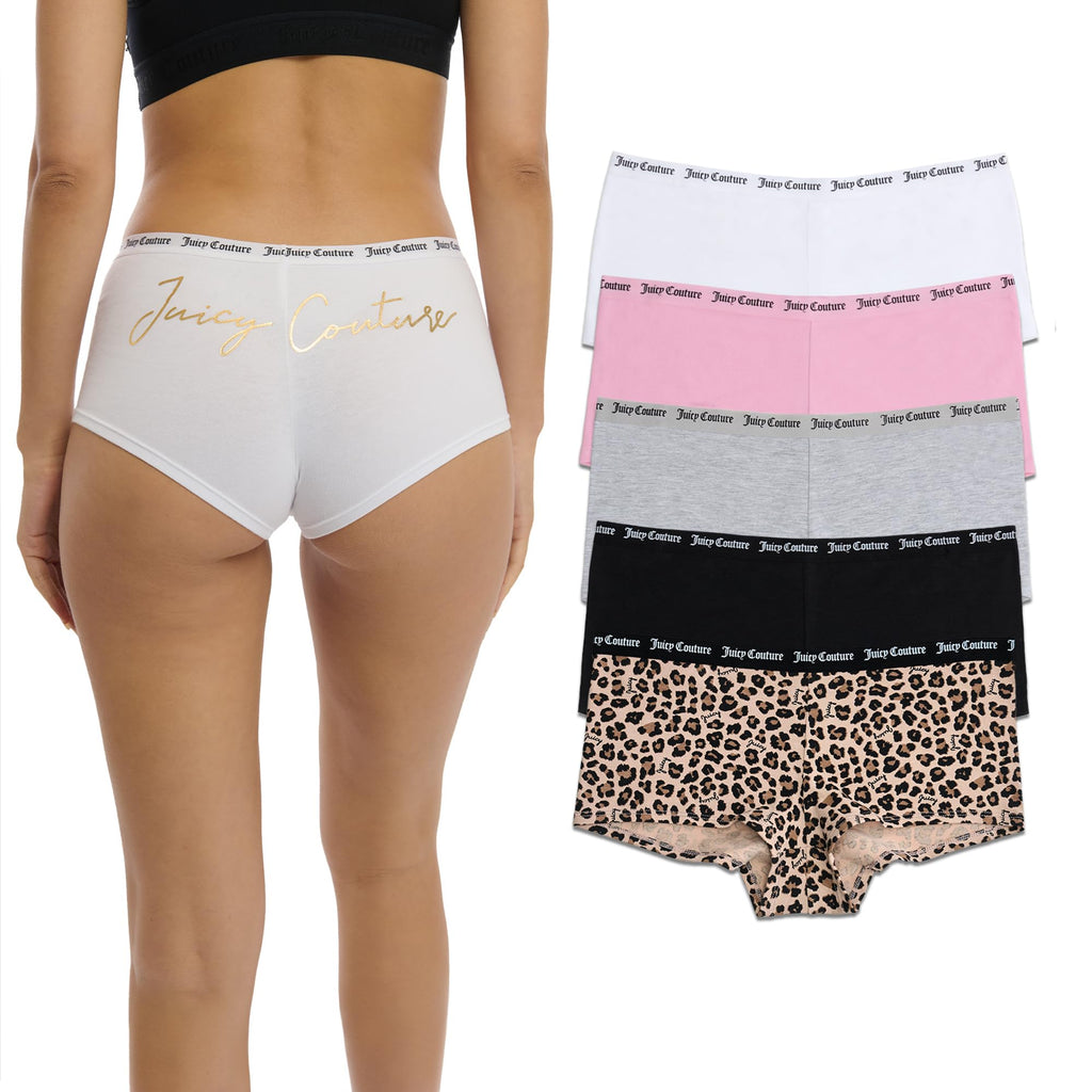Juicy Couture Women's Cotton Underwear Set 5 Pack