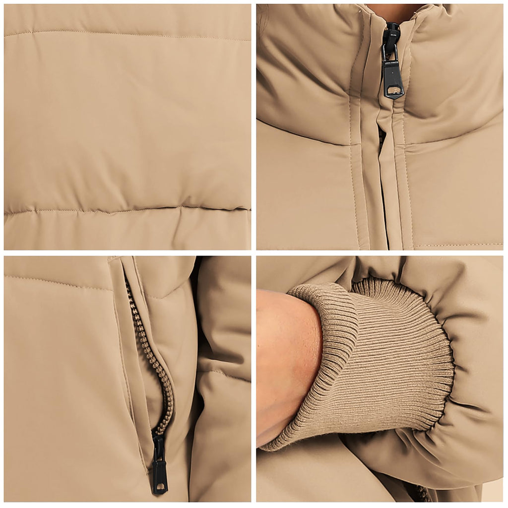 Women's Winter Baggy Zip Puffer jackets Short Down Jacket Coat