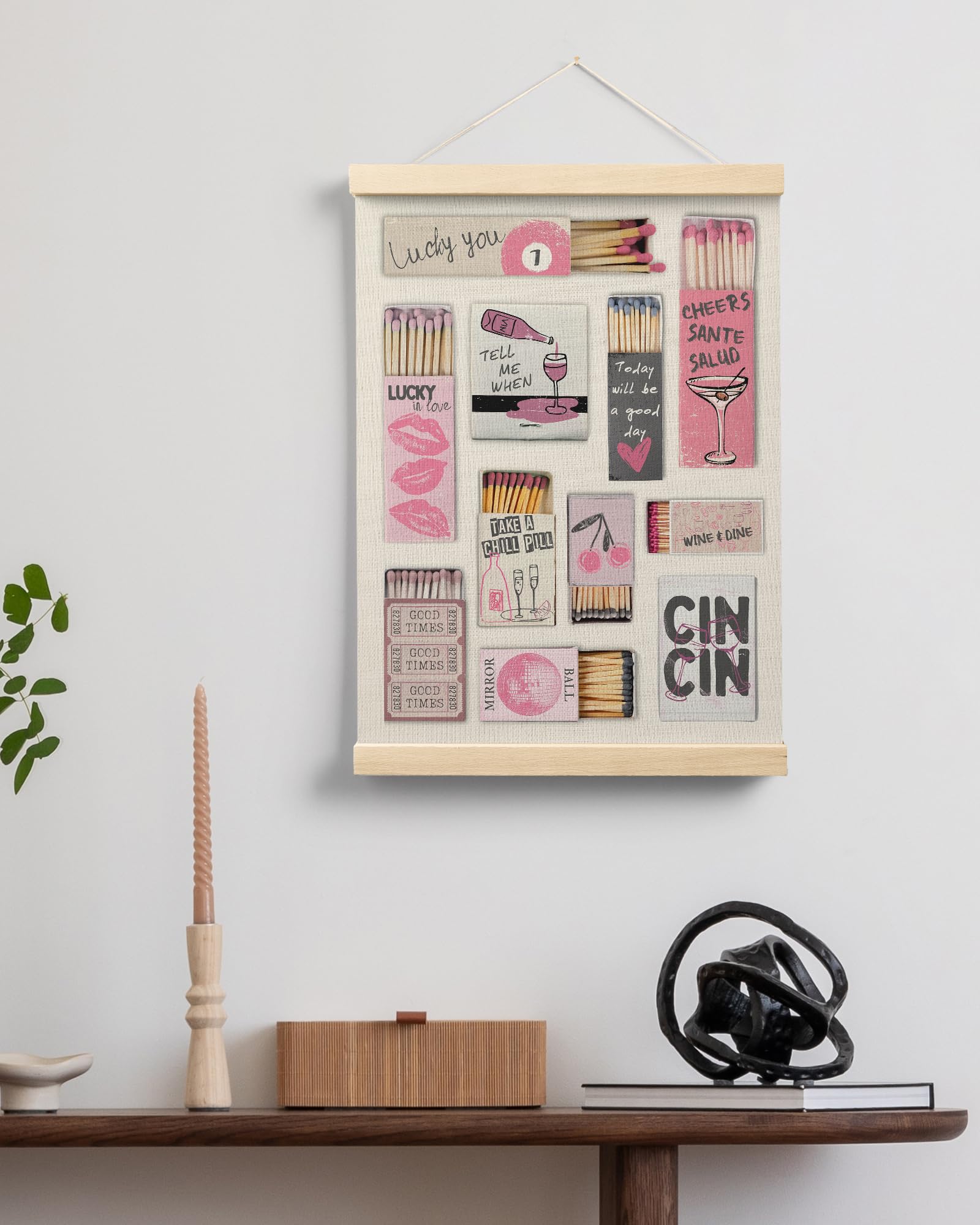 Trendy Preppy Poster Hanger Frame, Aesthetic Wall Art Decor