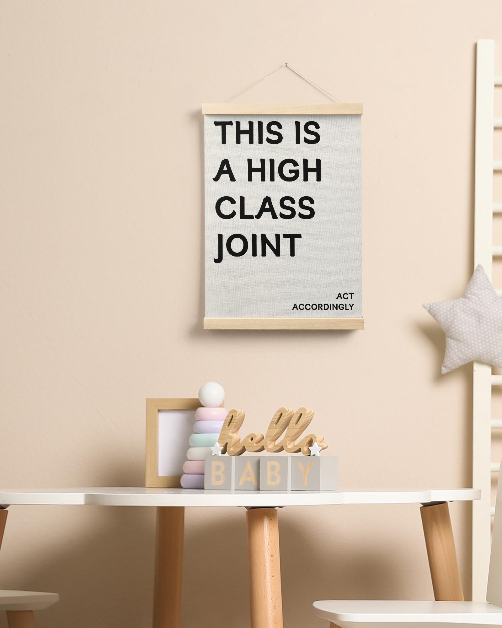 Trendy Preppy Poster Hanger Frame, Aesthetic Wall Art Decor