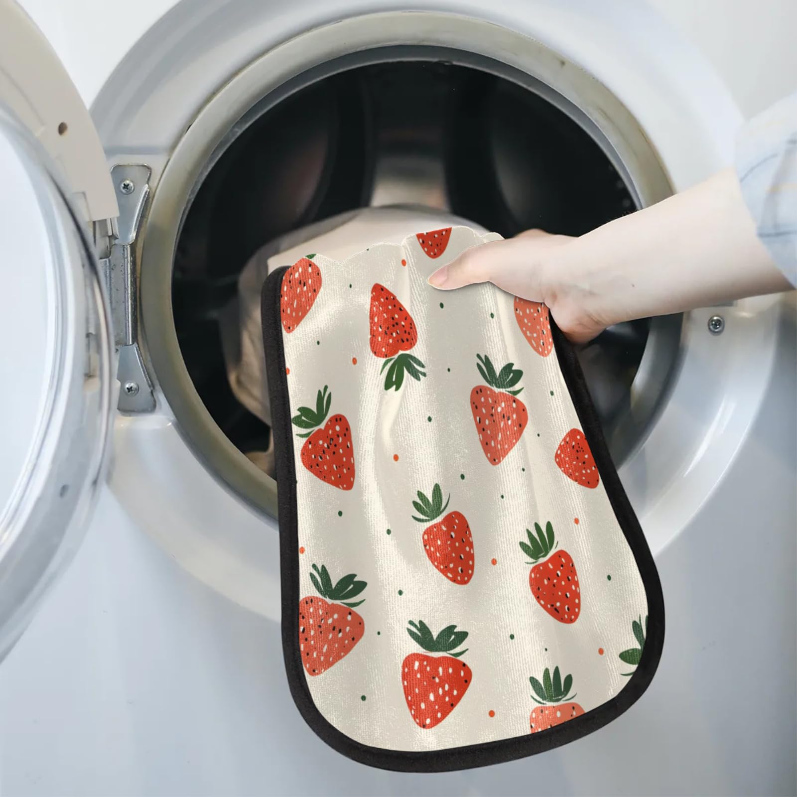 Hand Towels for Bathroom Quick Absorbent Hand Towel with Hanging Loop Washcloths for Kitchen Laundry Decor