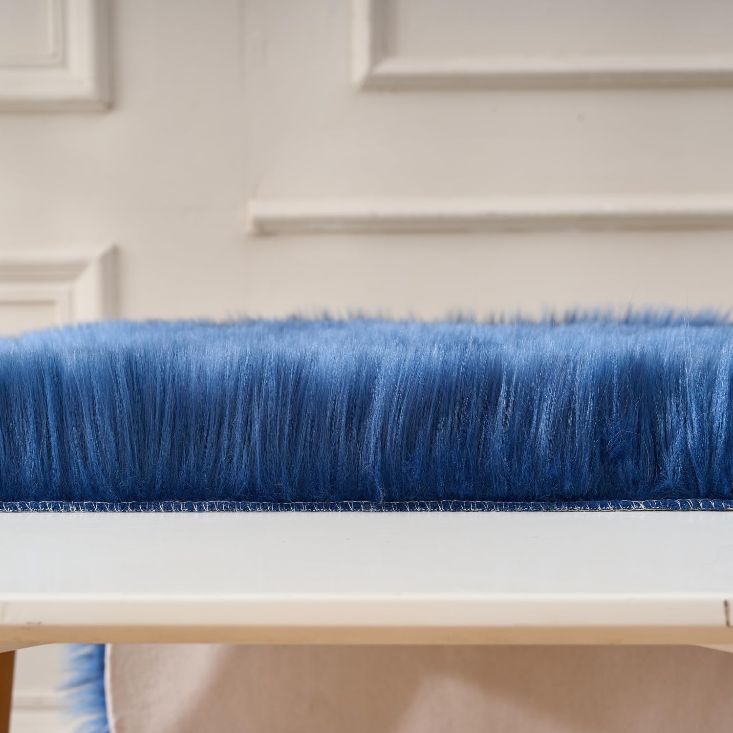 Ultra Soft Faux Fluffy/Fuzzy Shaggy Area Rug - Fur Chair Cover Seat Pad