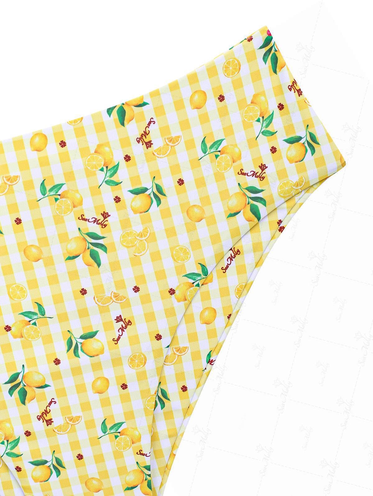 Floral Halter Tied Cheeky Tankini Set