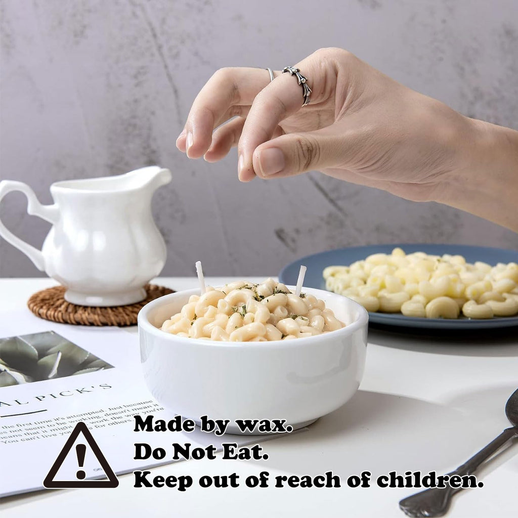 Cereal Bowl with Metal Spoon Scented Soy Candle