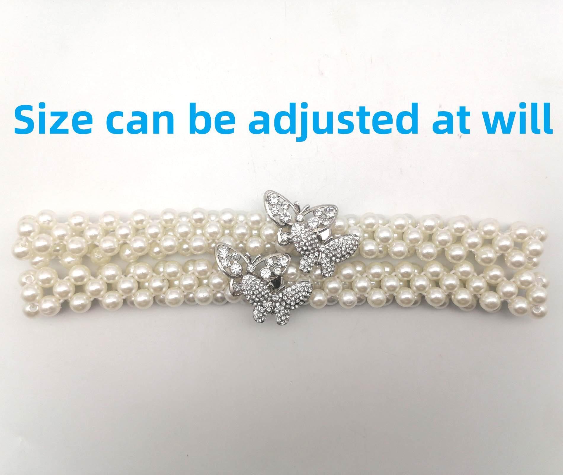 Pearl Bow Curtain Tiebacks, 2 Pack Curtain Ties Elegant Decorative Tie Backs Modern Pearl Tiebacks for Drapes Window Curtain Holdbacks for Draperies Accessories