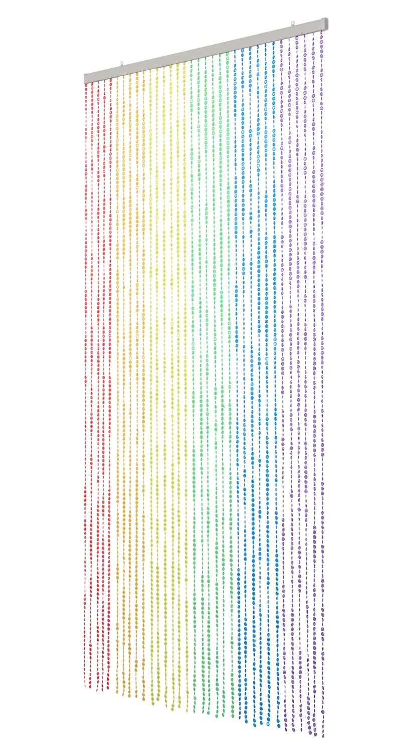 Strands Iridescent Crystal Beaded Curtain for Doorway Room Divider Party Bedroom Decorations, Diamond Cut Bead Curtain, 34 PCS 3FT X 9FT