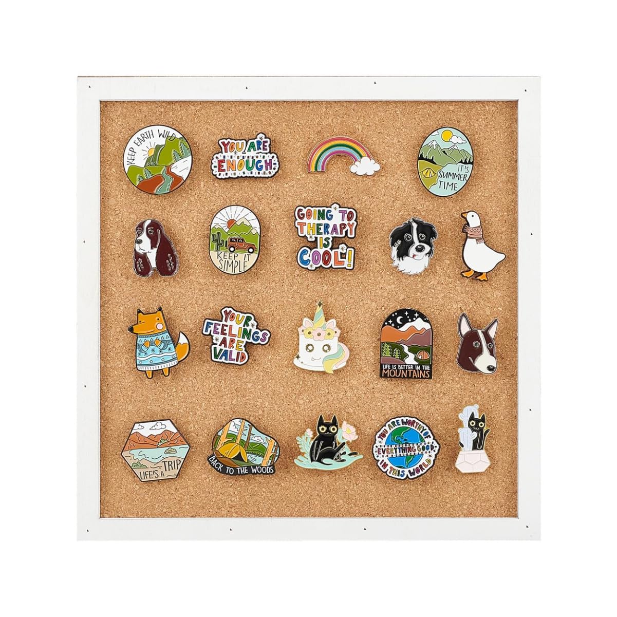 Pin Board Cork Board Bulletin Display Board, Thick Wall Mounted Cork Board Decor