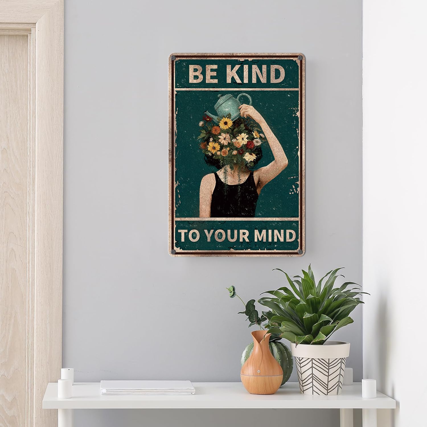 Room Decor Aesthetic A Few Daily Affirmations Motivational Wall Art, 8X12 Inches