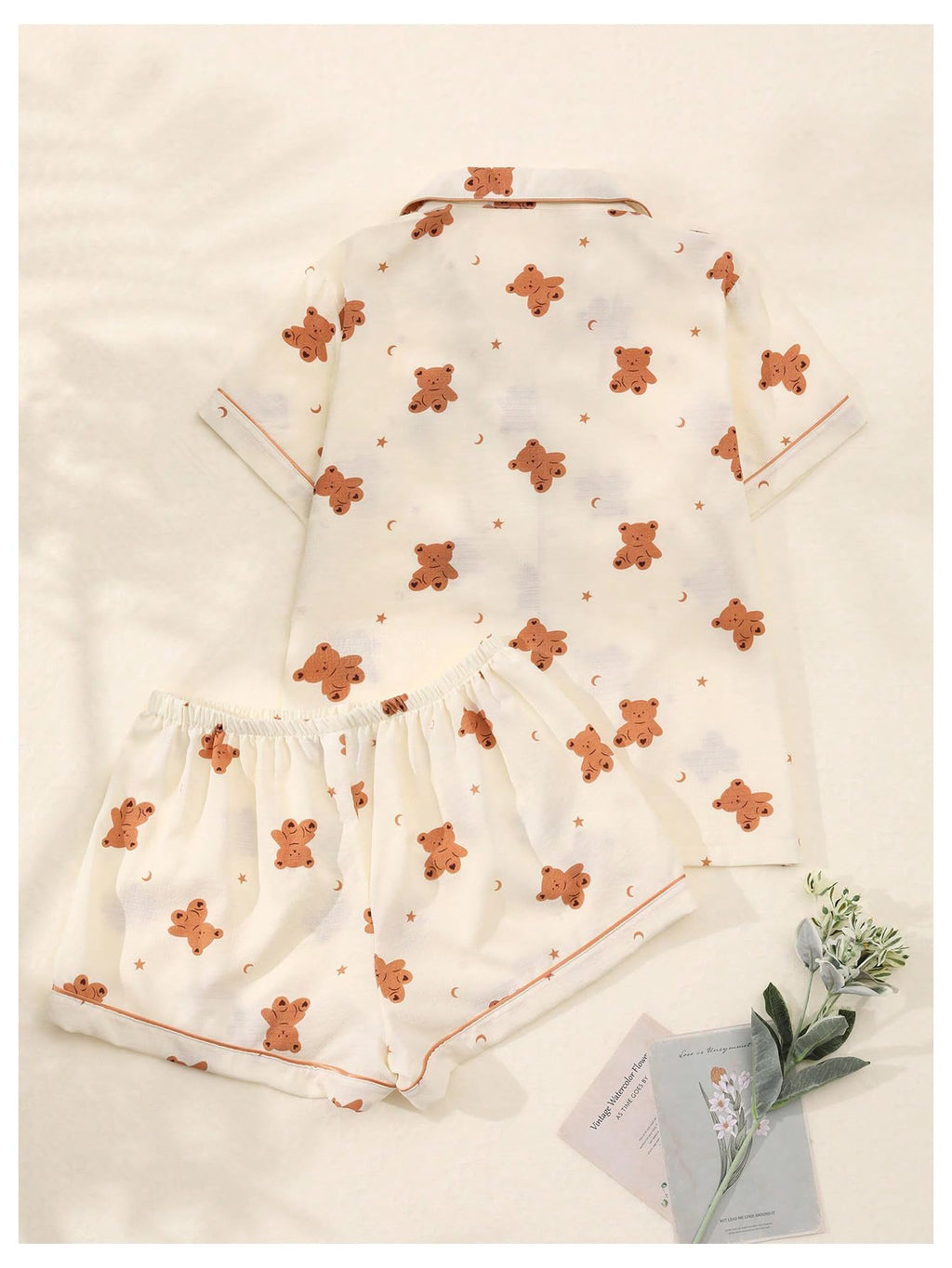 Women's Silk Satin Pajama Set Print Sleepwear Short Sleeve Button Down Pjs Shorts Cheetah Loungewear