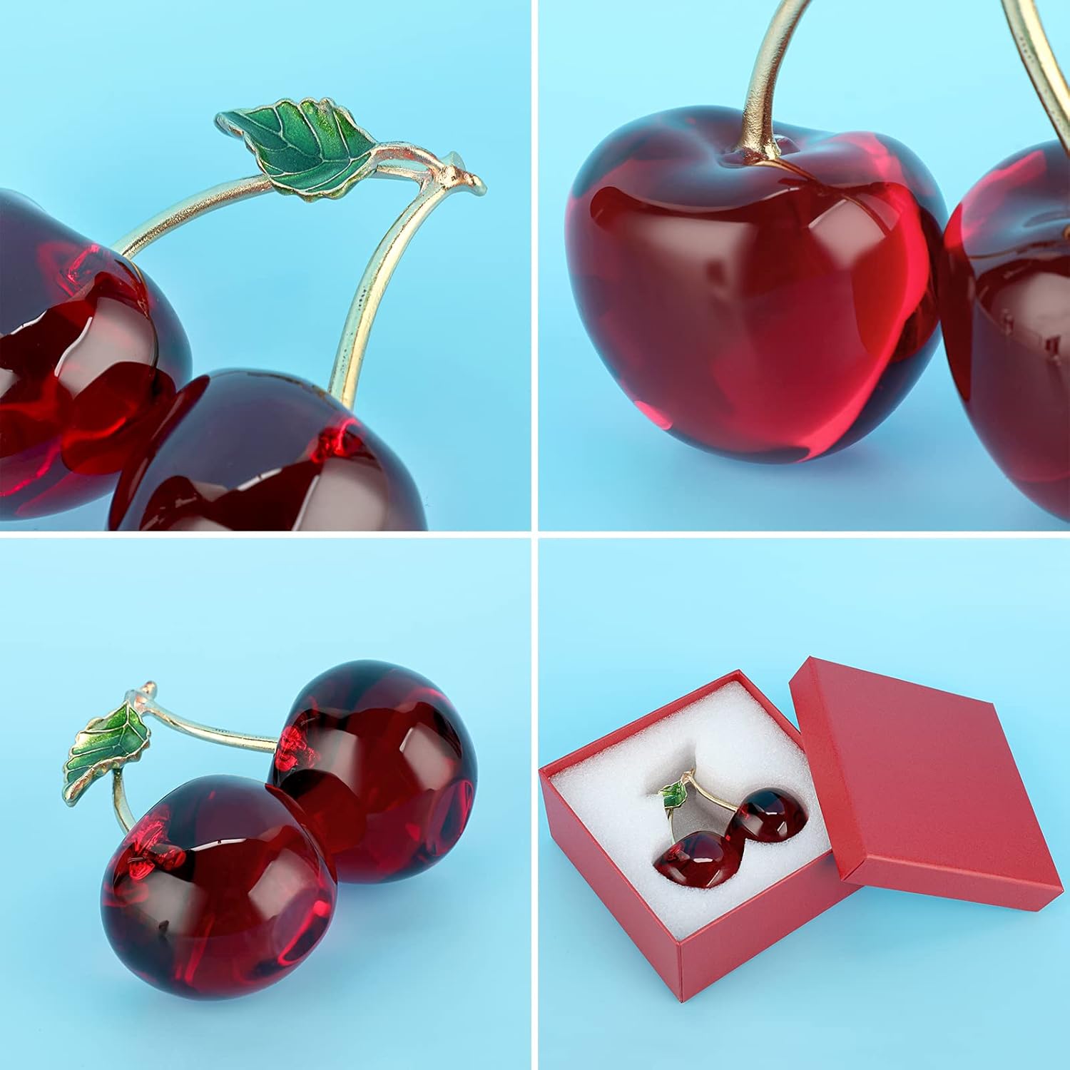 Crystal Apple Figurine