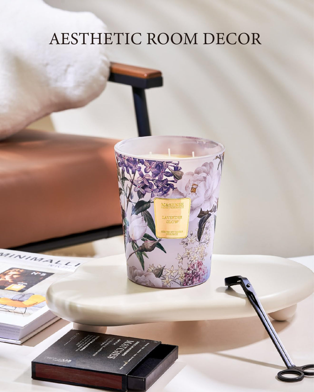 Large Soy Scented Candles, Non Toxic Natural Spring Candles 35oz 150 Hours Long Lasting Slow Burning