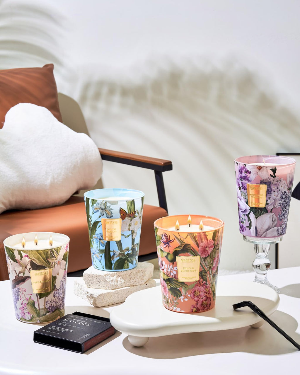 Large Soy Scented Candles, Non Toxic Natural Spring Candles 35oz 150 Hours Long Lasting Slow Burning