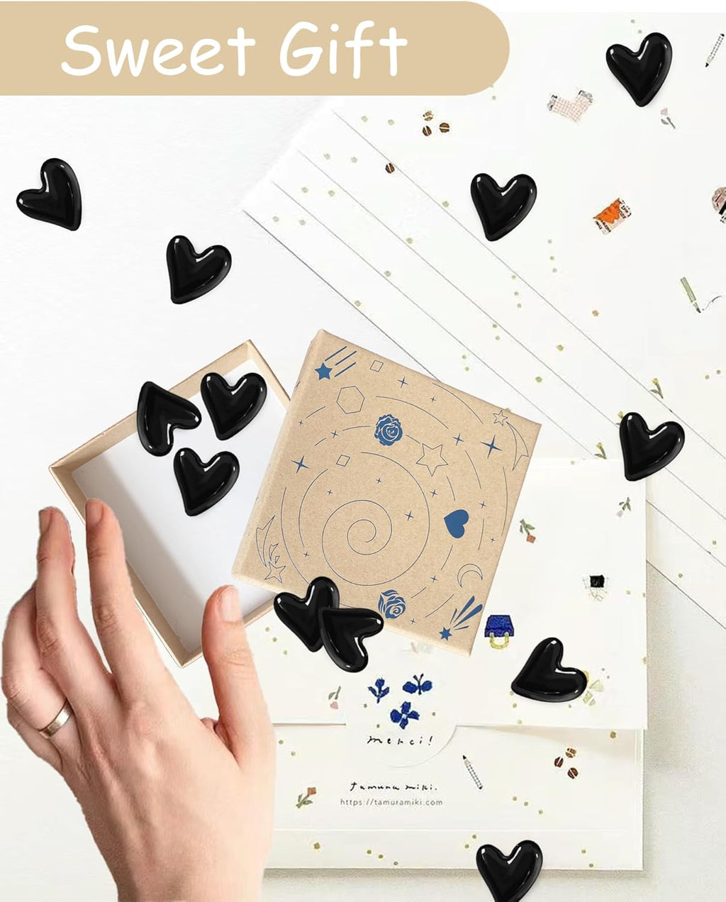 New 24PCS Fridge Magnets Cute Love Heart Refrigerator Magnets, Decorative Magnets