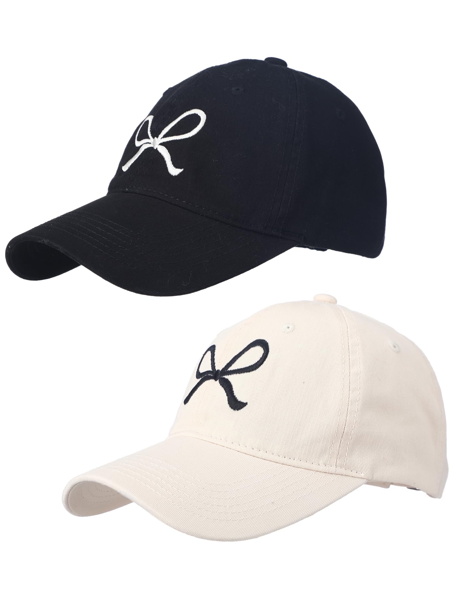 Coquette Pink Bow Baseball Caps for Women â€?Cute Sun Travel Sports Hats