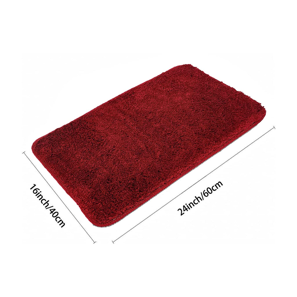 Shaggy Bathroom Rugs Sets 3 Piece for Bathroom Non-Slip - Water Absorbent Bath Rug Floor Mats Soft Washable Shower Rug with U-Shaped Contour Rug Toilet Lid Cover