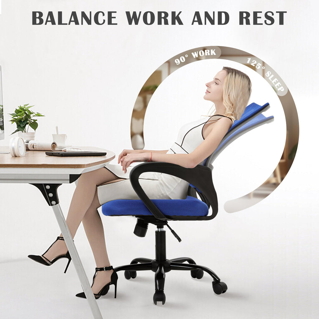 Comfortable Adjustable Mesh Office Chair with Lumbar Support