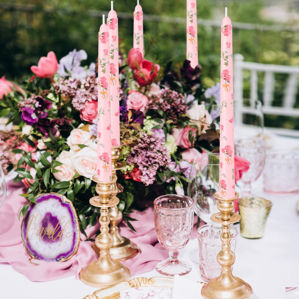 Smokeless Dripless Long Candlesticks, Unscented Tapered 10-Inch