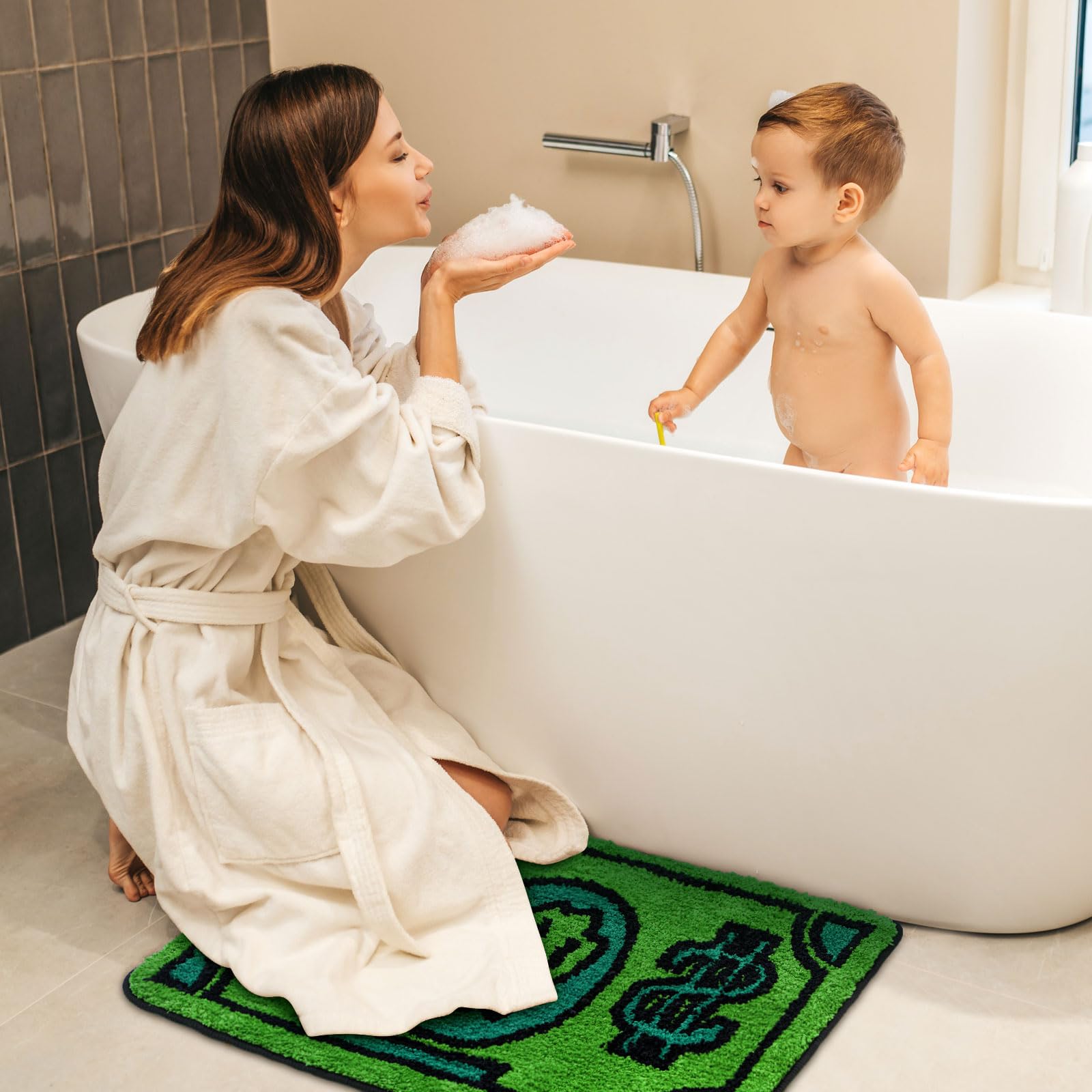 Flower Shower Mat Summer Bathroom Rug Flower Shape Shower Mat Door Cute Bath Summer Bathroom Decoratio Non Slip Washable Bath Rug