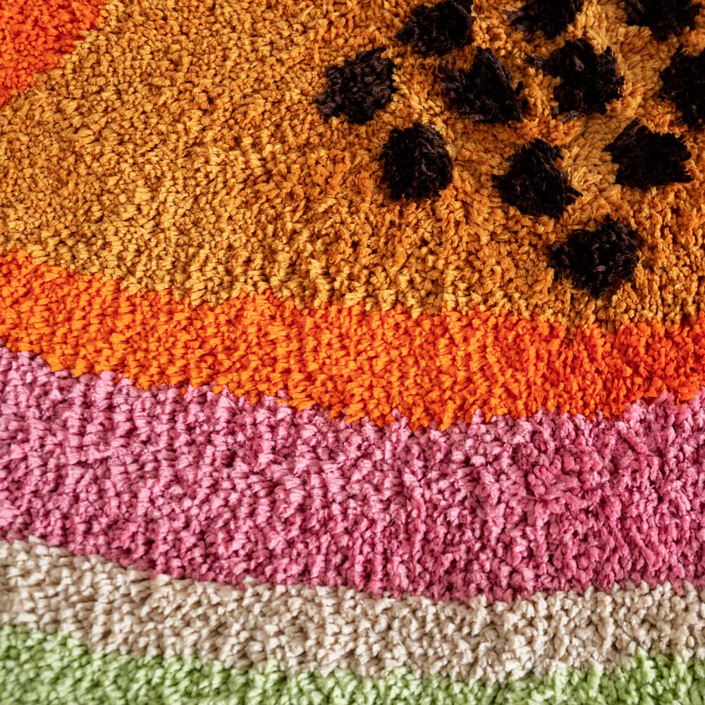 Shaped Rug Fruits Animals Bath Mat Area Rug Non-Slip Bathroom Door Mat for Bedroom Bathroom Kitchen Cartoon Area Rug for Bathroom Soft Bathmat Home Decor