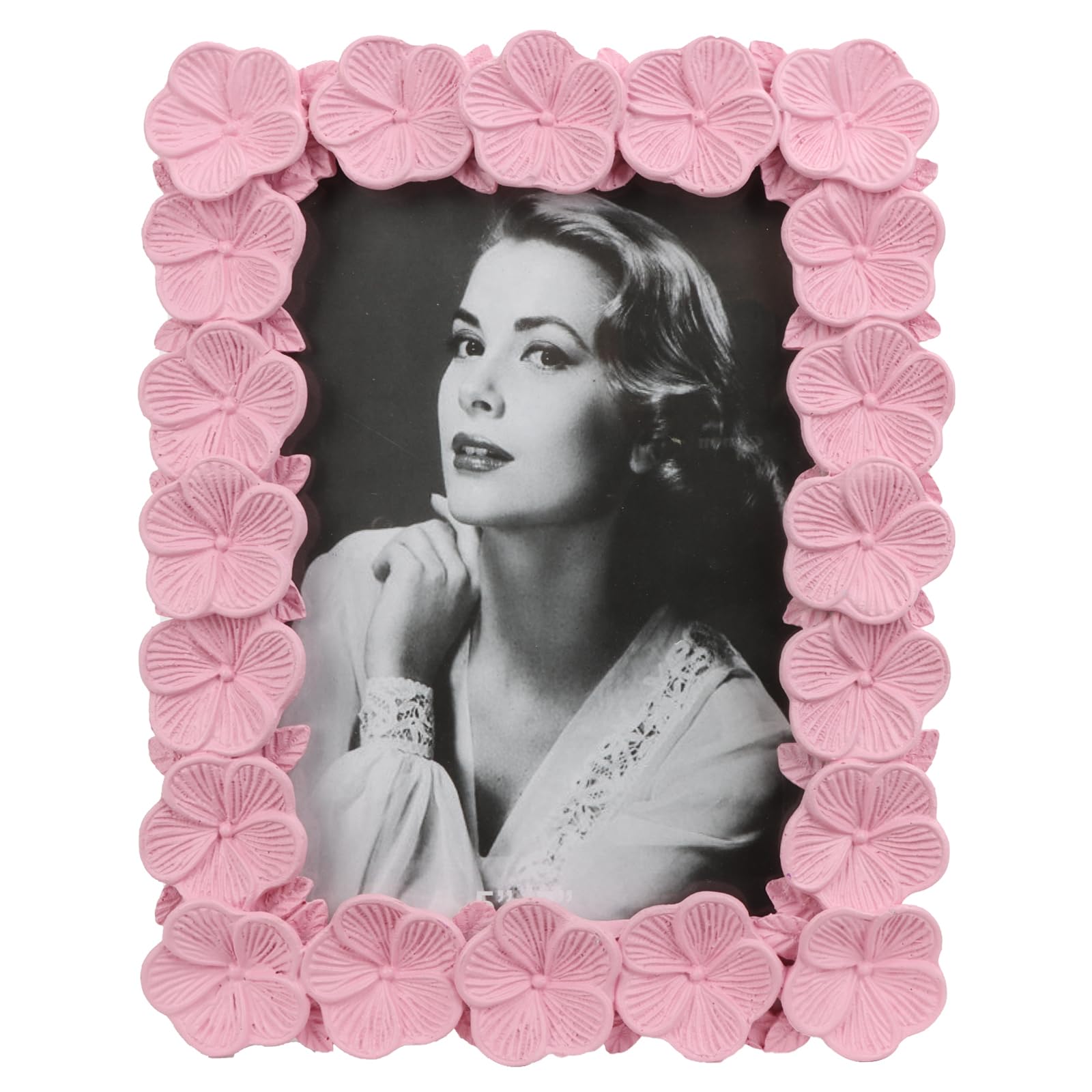Resin Vintage Pink Picture Frames Photo Frames for Wall or Tabletop Display Vertically or Horizontally Glass Front