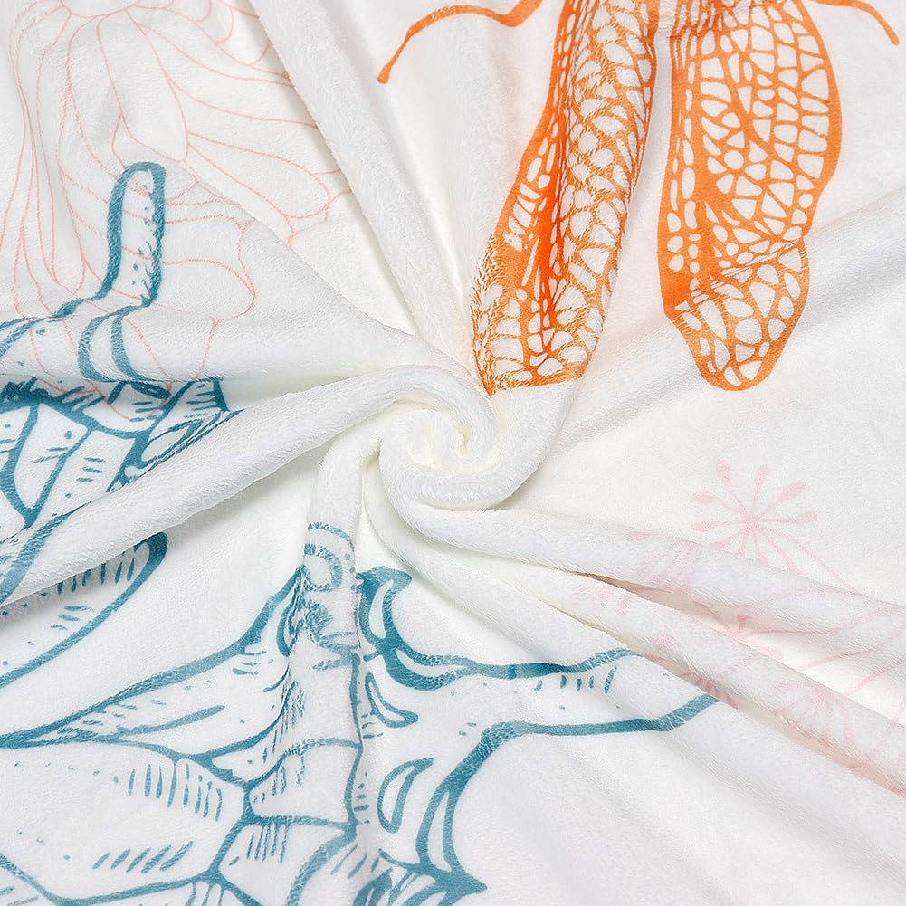 Super Soft Cozy Throw Blanket Flannel Fleece Lightweight Fuzzy Comfy Blankets for Couch Sofa Bed