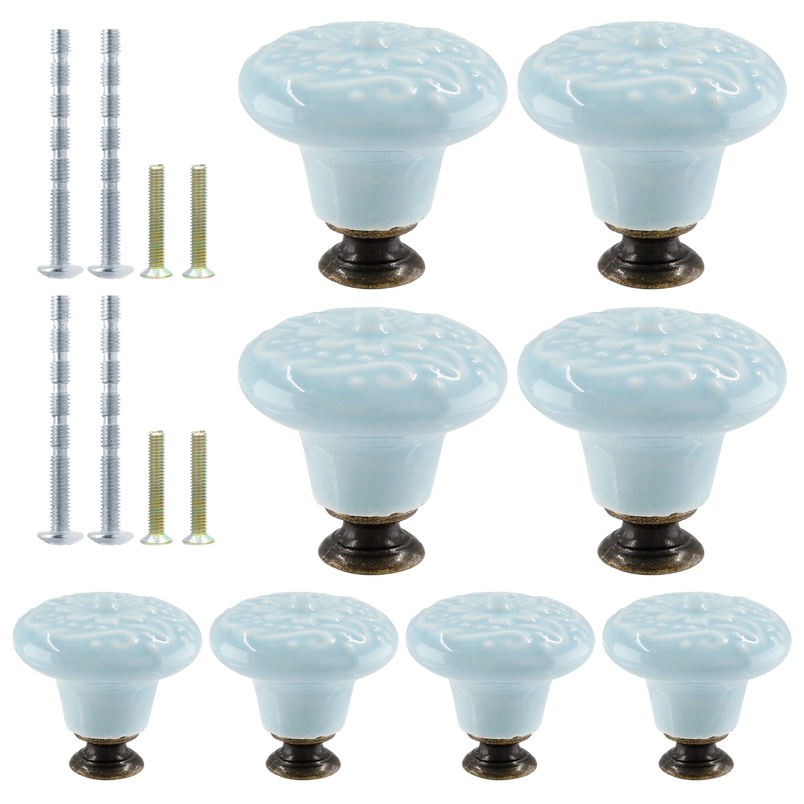 Ceramic Knobs, Vintage Kitchen Cabinet Knobs Pulls Retro Ceramic