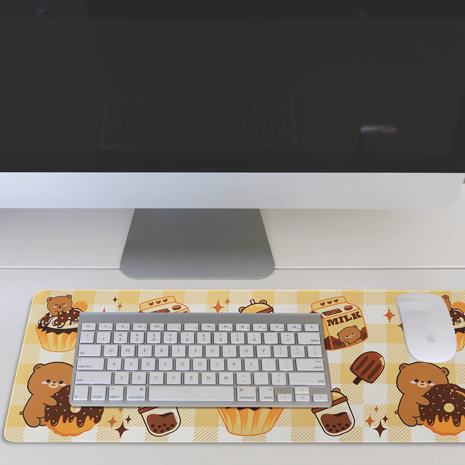 Kawaii Gaming Mouse Pad for Desk, Extended Large 31.5 X 11.8 Inch