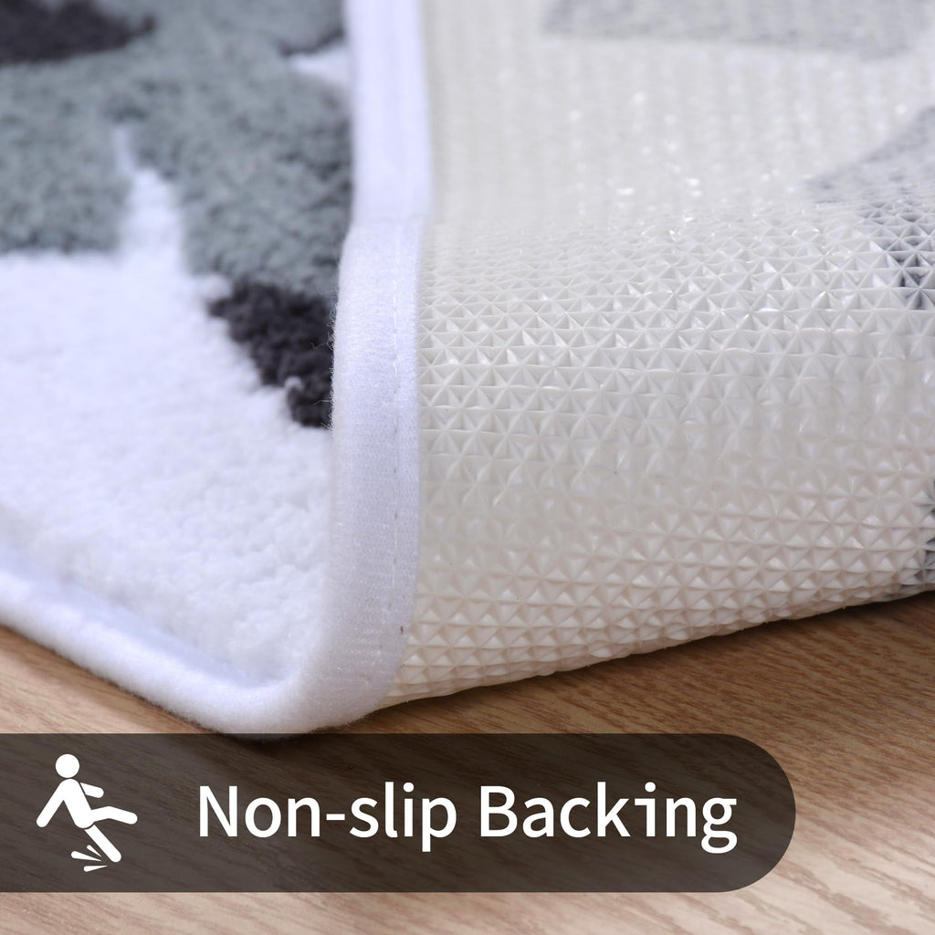 Coquette Bow Bath Mat Cute Bathroom Rugs Non Slip Absorbent Bath Rugs Bathroom Decor Machine Washable Floor Mats for Bathroom Tub Shower