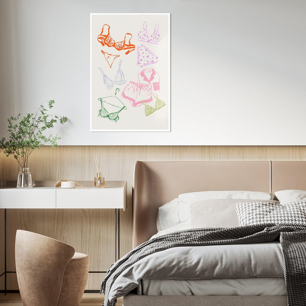 Ocean Inspired Aesthetic Print Coquette Wall Art Fun and Cute Decor