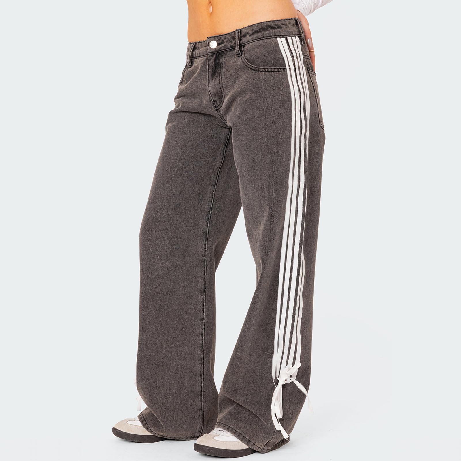 Women's Y2K High-Waisted Boyfriend Jeans â€?Streetwear Denim Pants