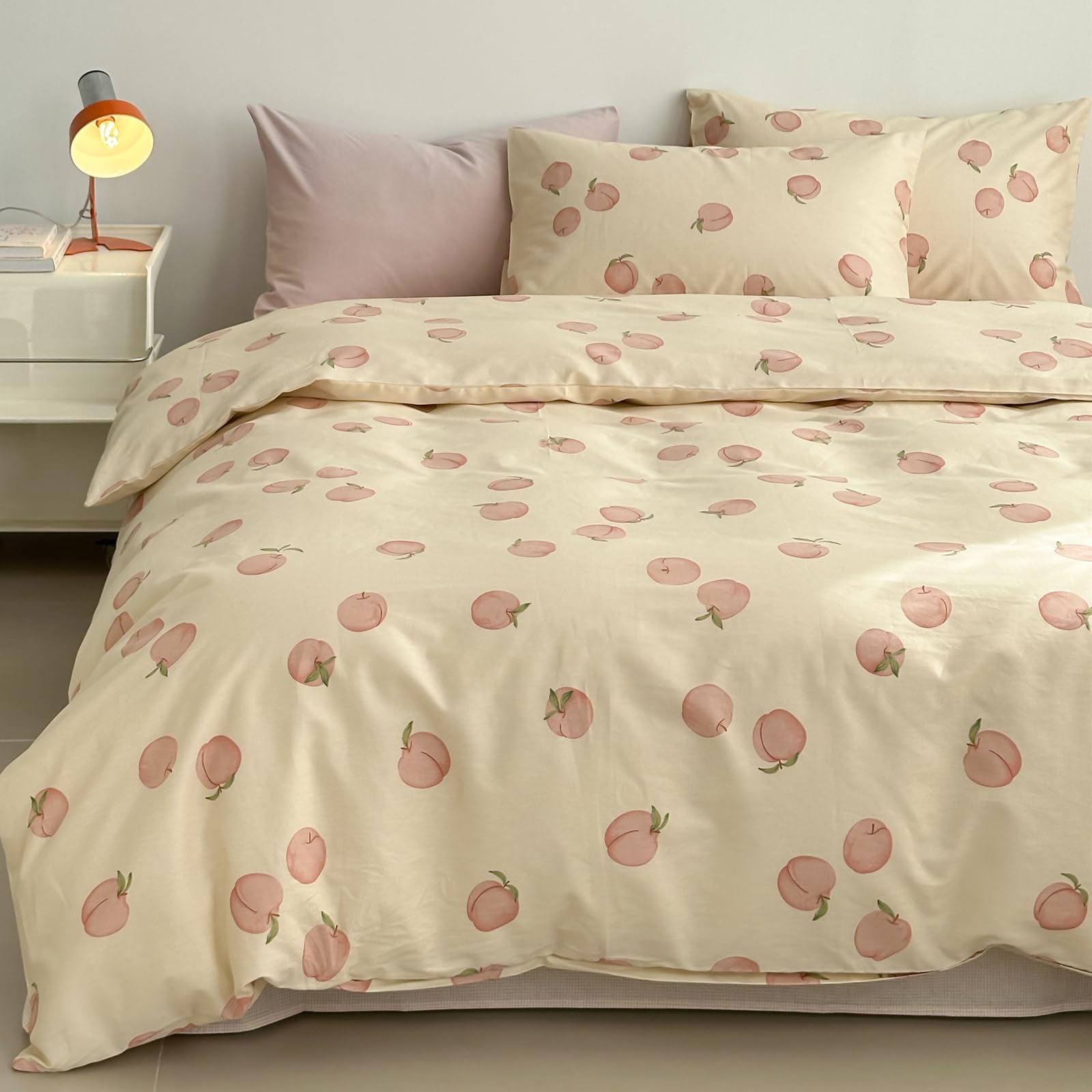 Cute Duvet Cover Sets 100% Cotton Bedding Comforter Cover Full 2 Pillowcases