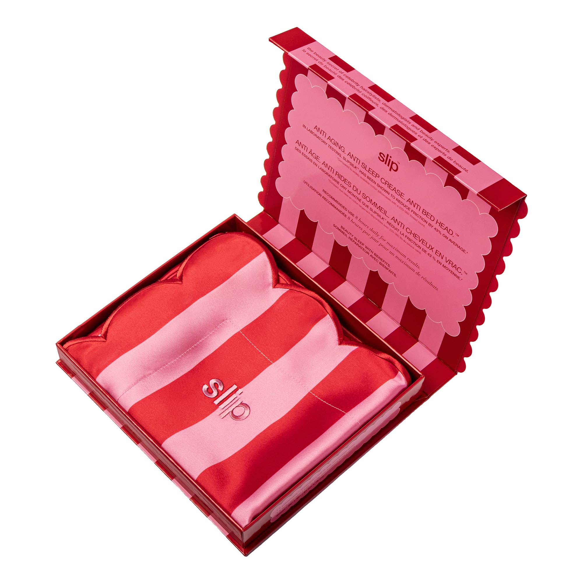 Pure Silk Pillow Case with Scalloped Edge - 100% Pure 22 Momme Mulberry Silk - Queen Size Standard Pillow Case - Anti-Aging, Anti-BedHead, Anti-Sleep Crease, Sunshade (20" x 30")