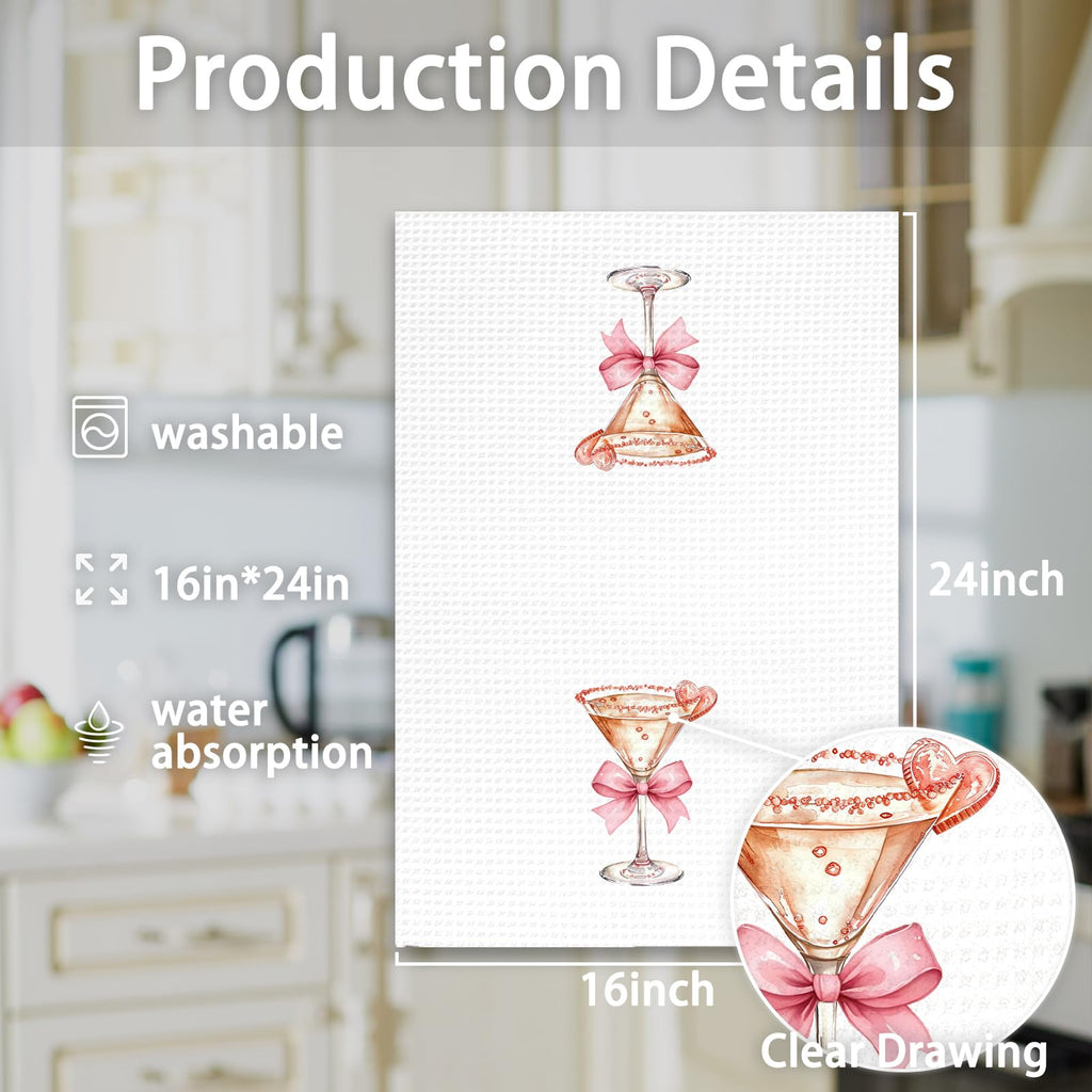 Coquette Cocktail Dish Tea Towels