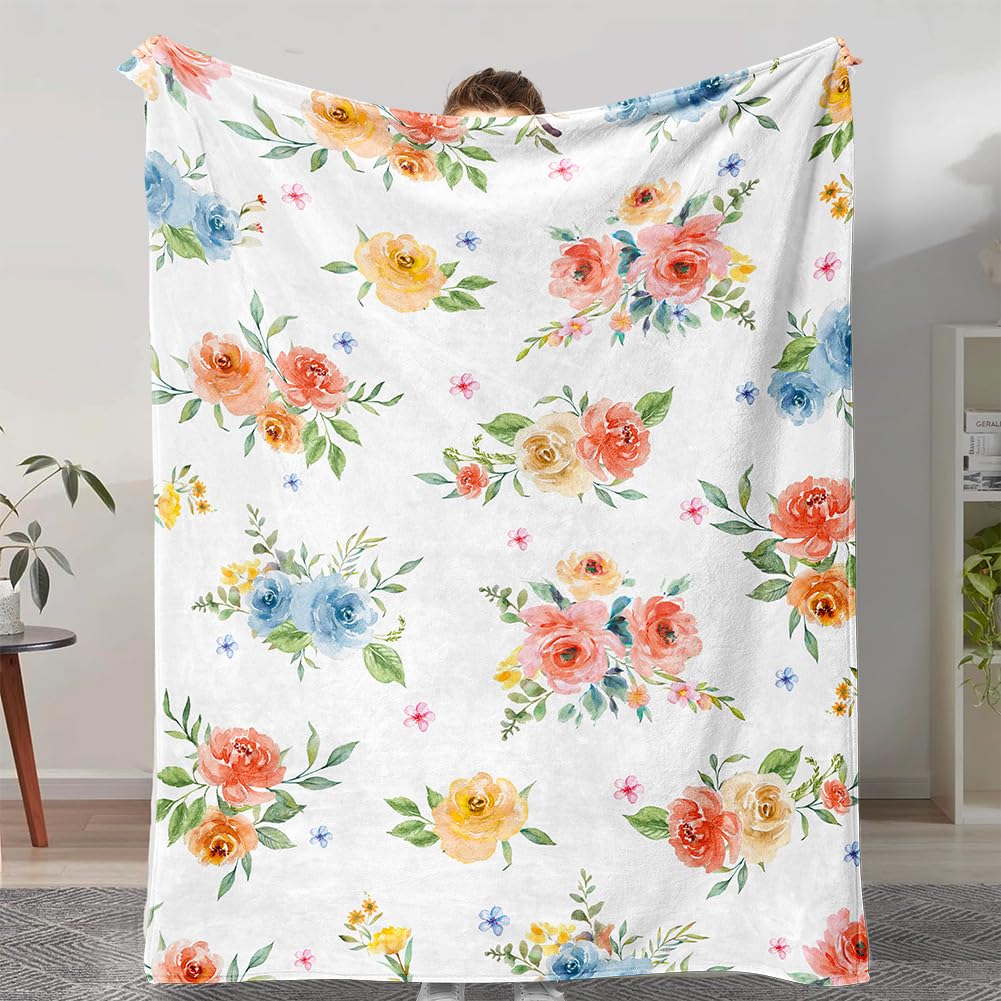 Super Soft Cozy Throw Blanket Flannel Fleece Lightweight Fuzzy Comfy Blankets for Couch Sofa Bed