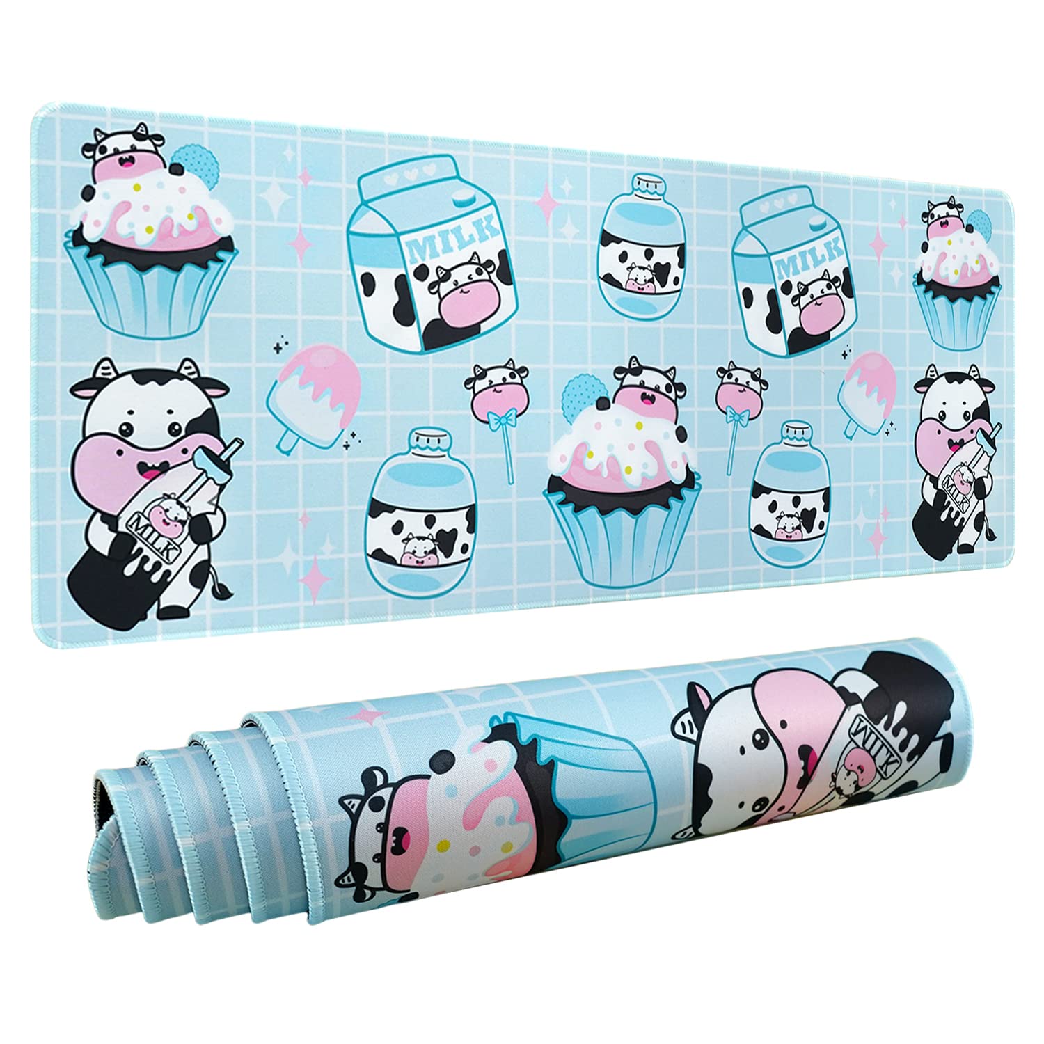 Kawaii Gaming Mouse Pad for Desk, Extended Large 31.5 X 11.8 Inch