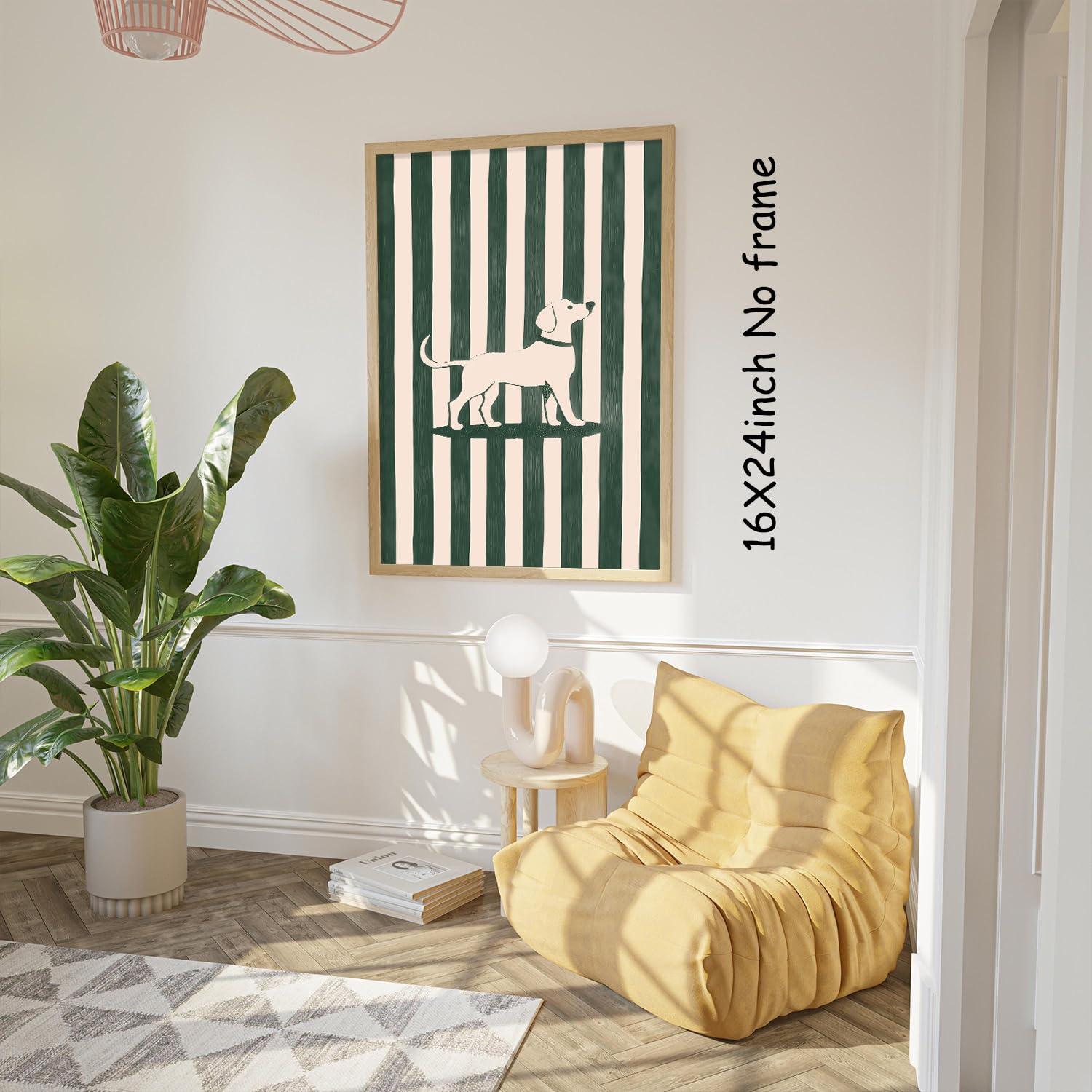 Wall Aesthetic Art - Animal Pictures Wall Decor Trendy Animal Art 16x24in Unframed