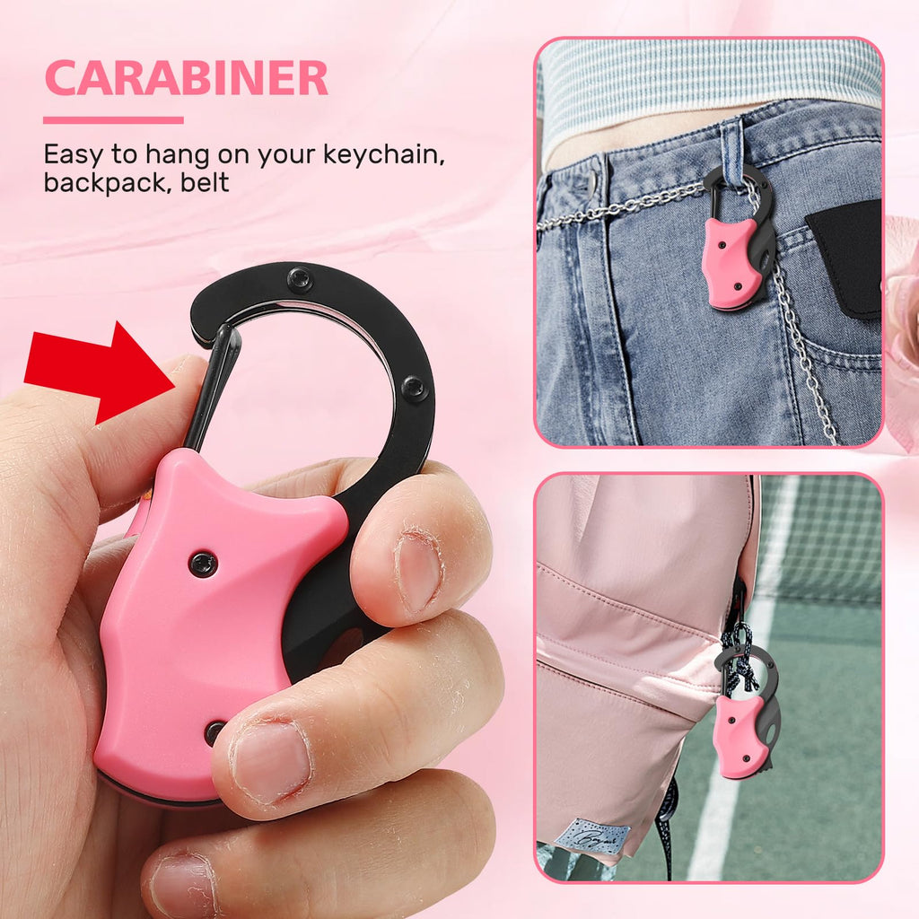 Folding Pocket Utility Knife,1.34''Blade Small EDC Knife,Pink Pocket Knife