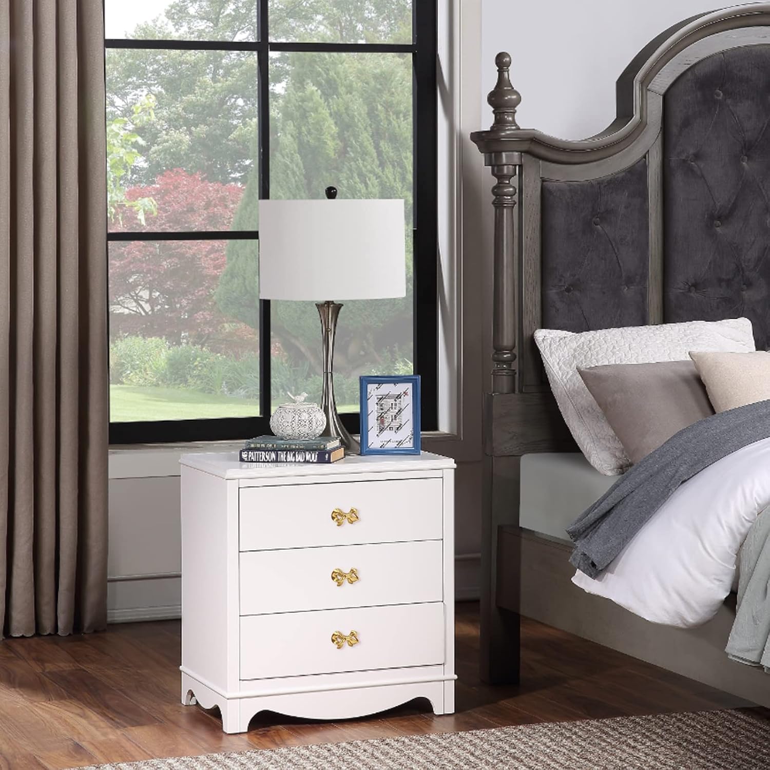 Thick Brass Bow Shape Cabinets Knobs for Cabinet Drawer Cupboard Pulls Handle Perfect Decor Furniture Accessories 2 Pieces Gold